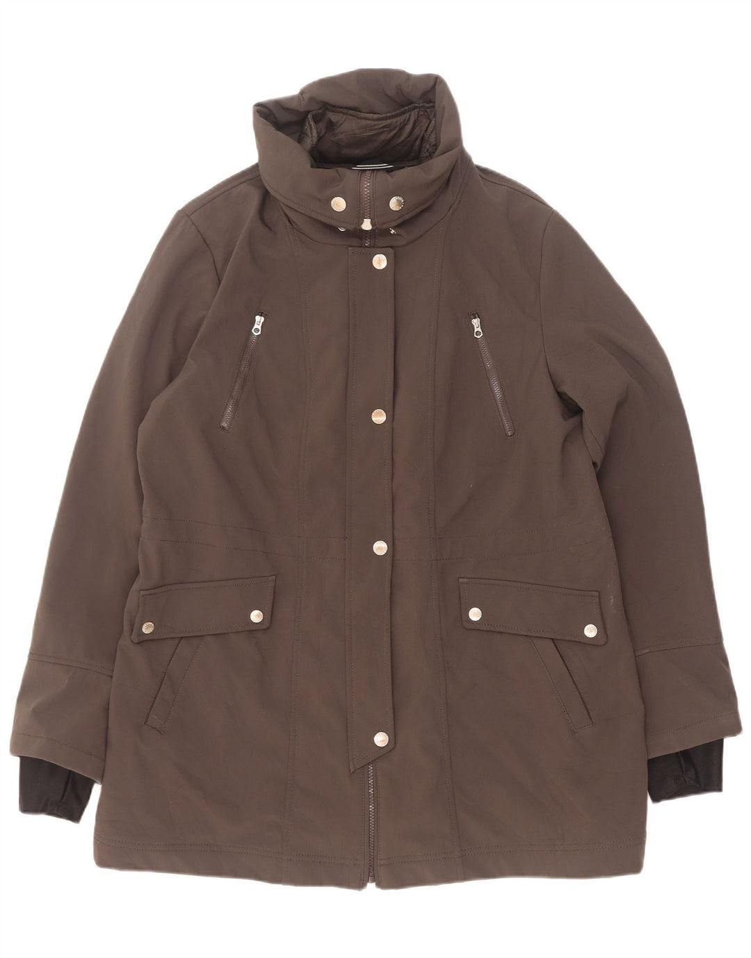 Casaco corta-vento feminino Sherpa Nautica UK 18 XL cinza poliéster