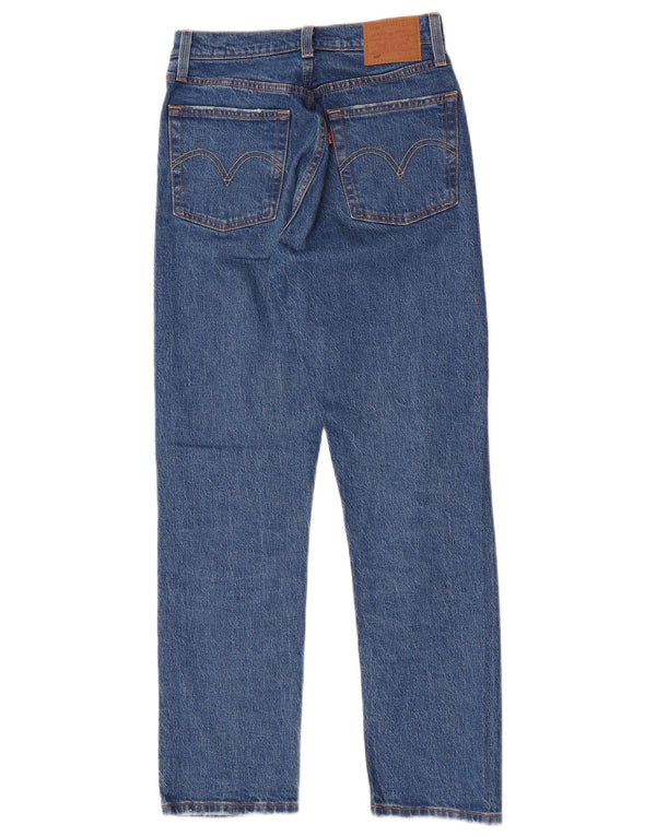 Calça jeans feminina Levi's 501 Straight W25 L28 azul