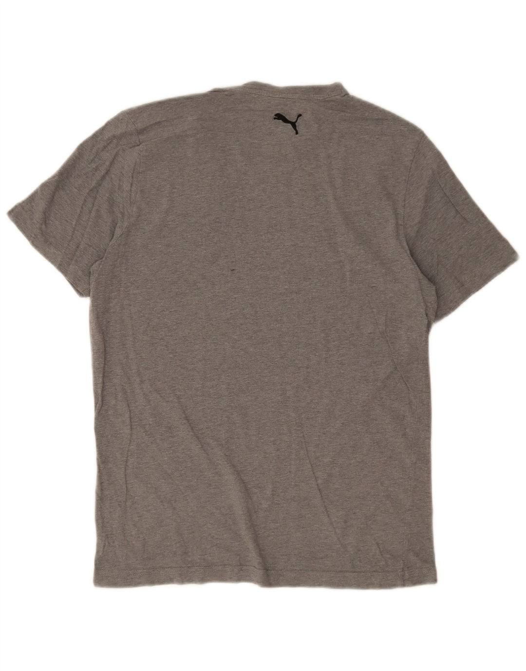 Camiseta masculina Puma Graphic Top cinza médio manchado
