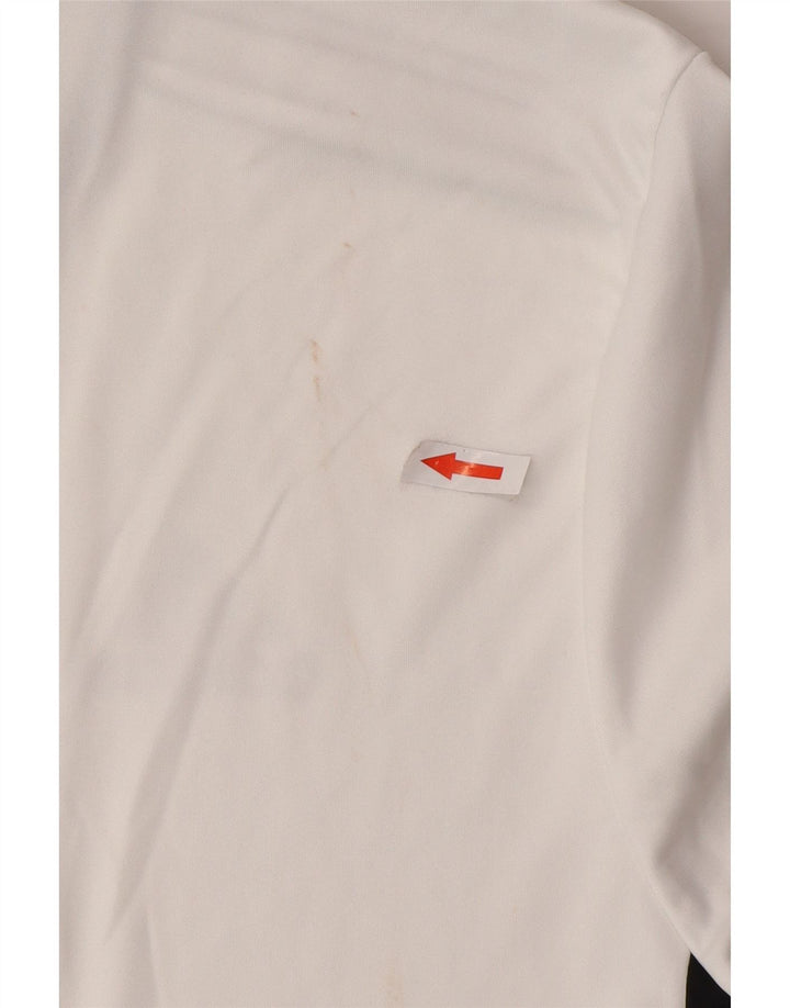 Adidas Mens Aeroready Camiseta Top Médio Branco Colourblock Poliéster
