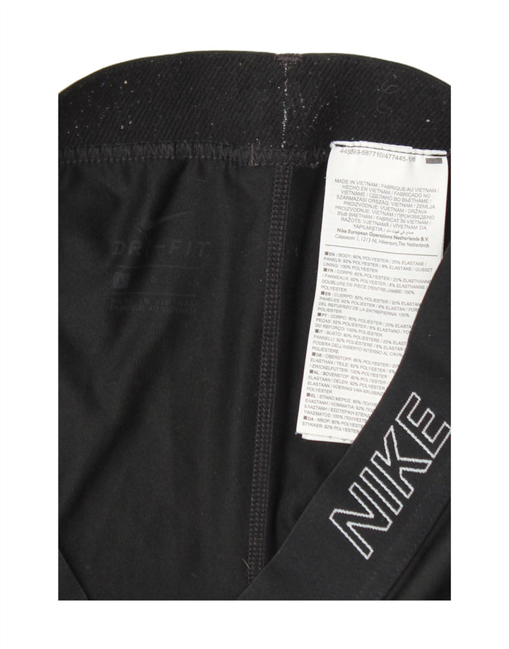 Leggings Nike Dri Fit Graphic Capri UK 14 Grande Poliéster Preto