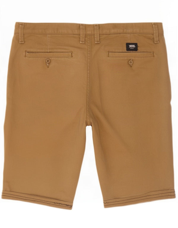 Vans Mens Chino Shorts Grande W34 Algodão Bege