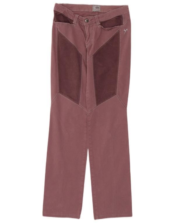 9.2 by Carlo Chionna Calça casual feminina W28 L32 Borgonha Colorblock