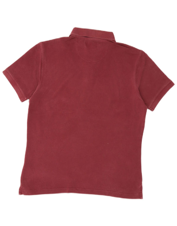 Camisa polo masculina Barbour médio Borgonha