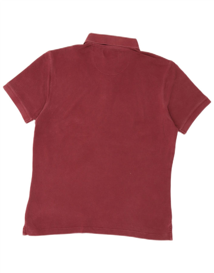 Camisa polo masculina Barbour médio Borgonha
