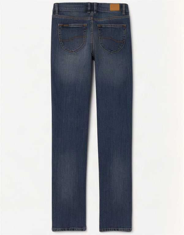 Lee Womens Lynn Narrow Slim Jeans W28 L35 Azul Algodão