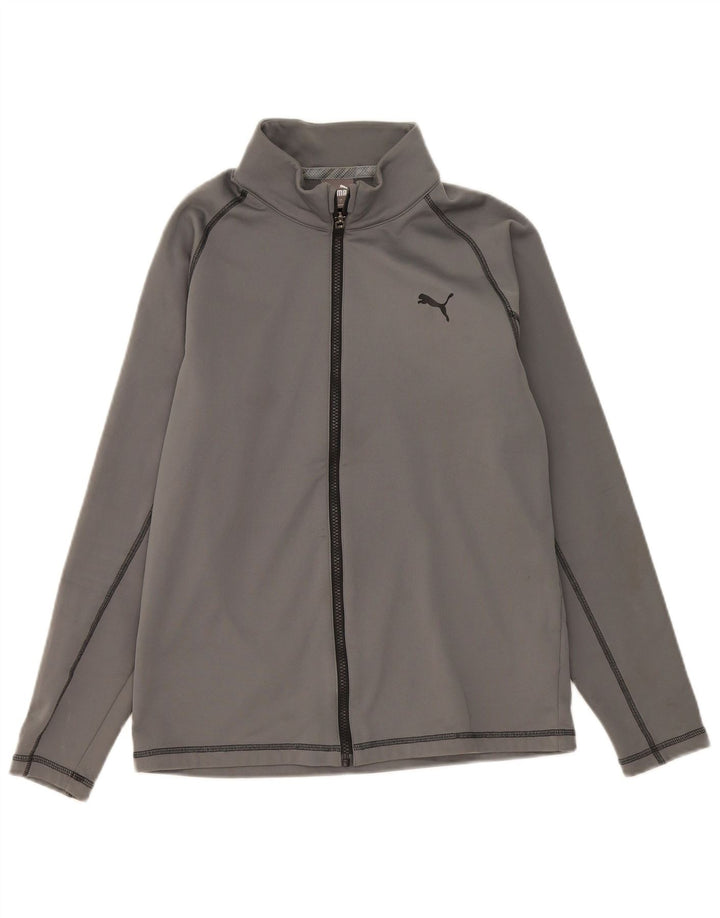 PUMA Mens Tracksuit Top Jacket Pequeno Poliéster Cinza