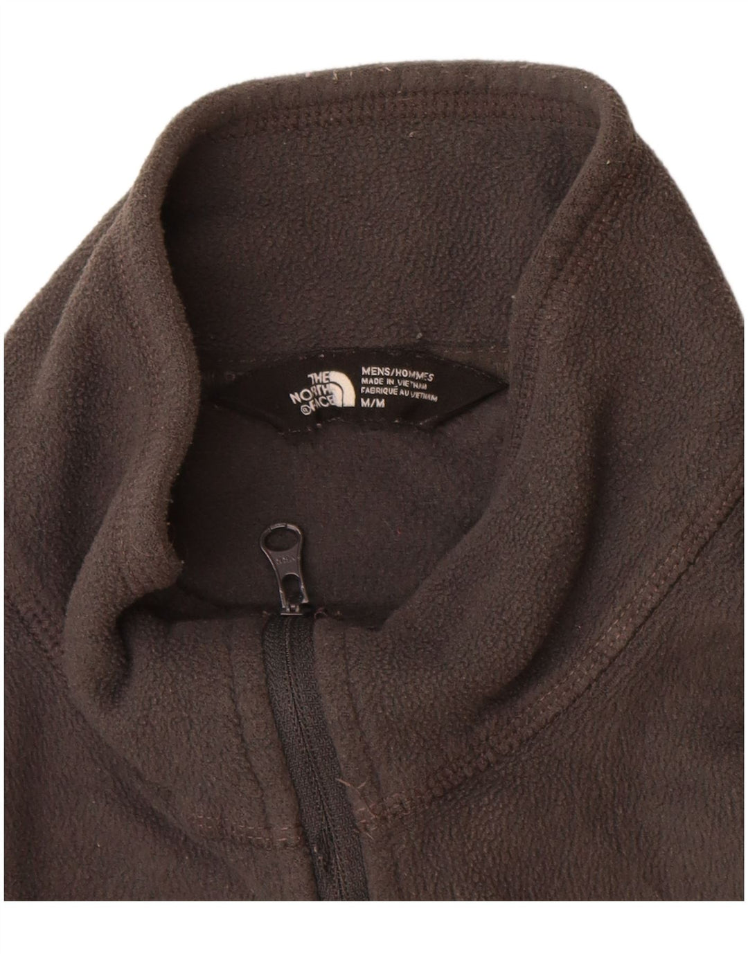 THE NORTH FACE Suéter masculino de lã com gola e zíper, poliéster cinza médio