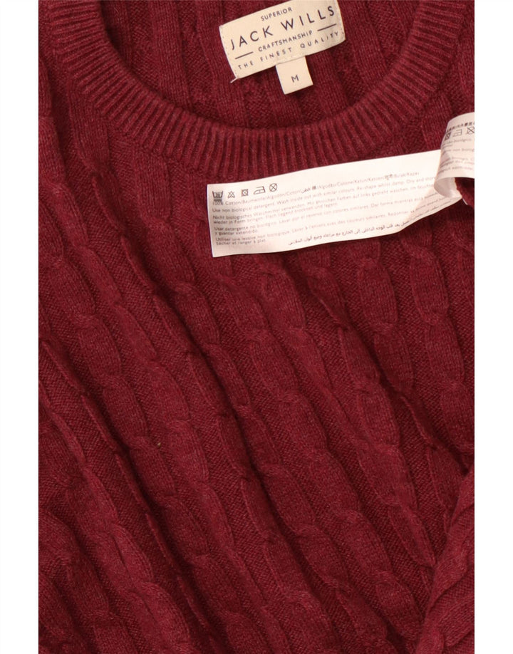 Suéter masculino JACK WILLS com gola redonda e algodão marrom médio