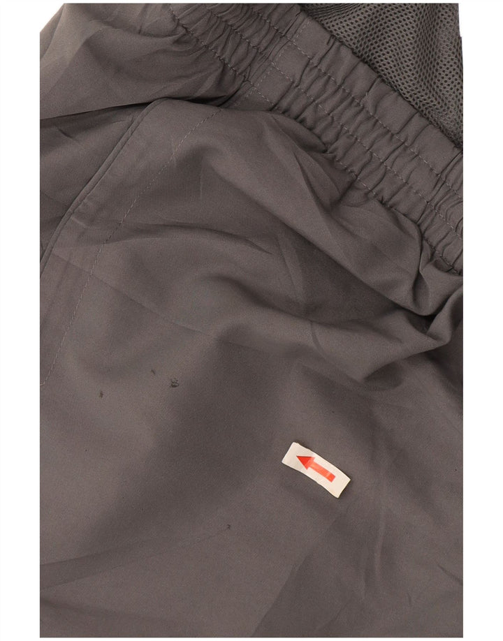 Shorts esportivos masculinos Adidas poliéster cinza médio