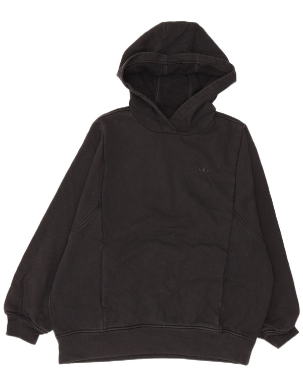 Adidas Mens Hoodie Jumper Large Black Cotton