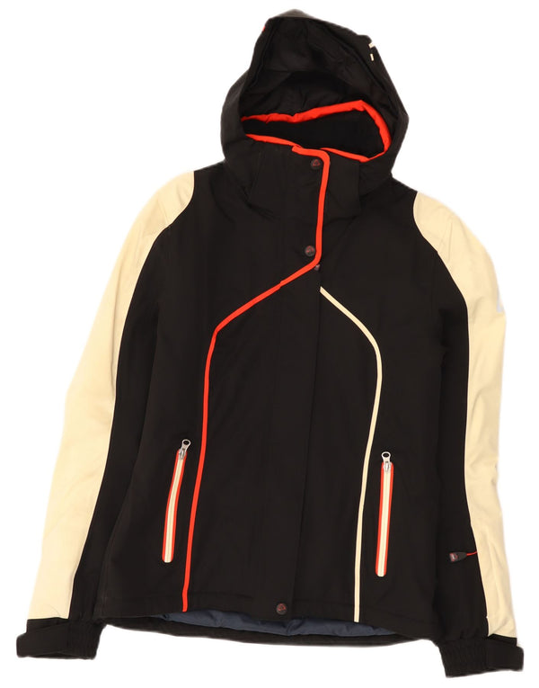 Jaqueta de esqui feminina com capuz On the Edge IT 44 Medium Black Colourblock