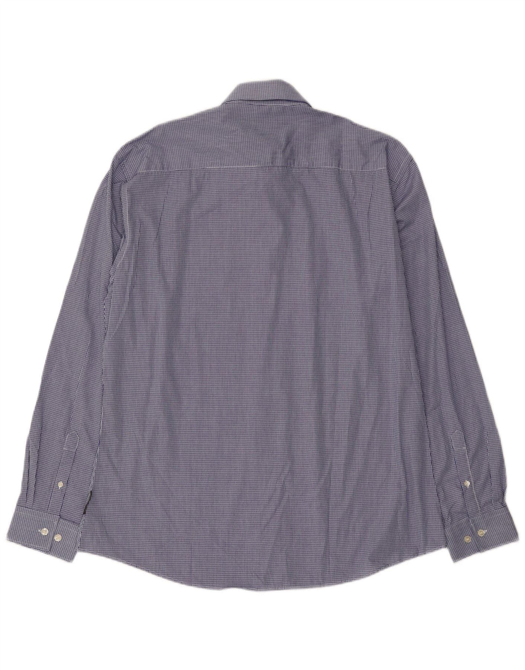 Camisa masculina French Connection XL azul algodão guingão