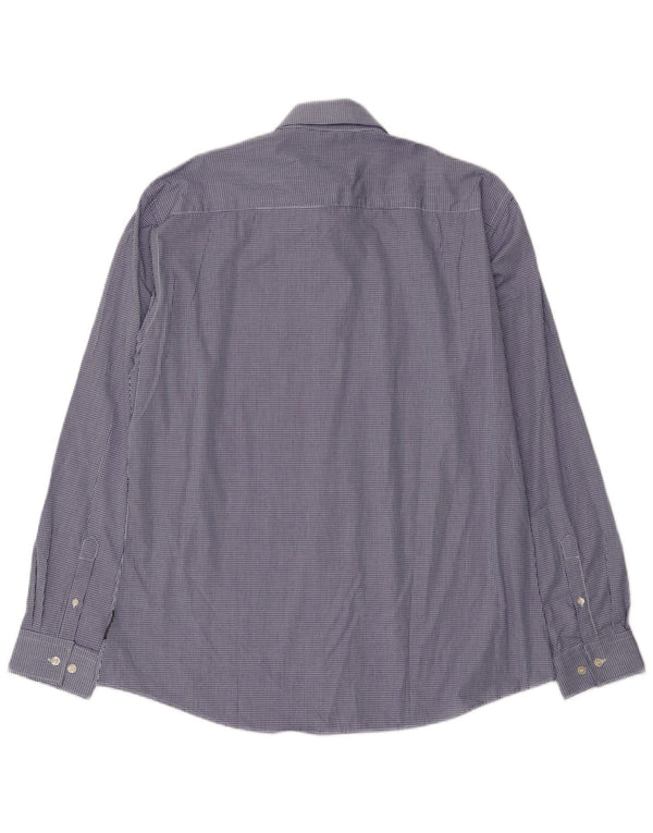 Camisa masculina French Connection XL azul algodão guingão