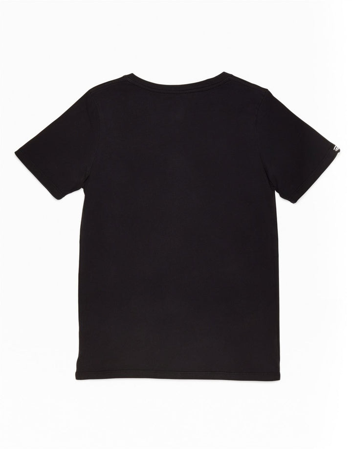 Camiseta Nike feminina gráfica Top UK 12 médio algodão preto