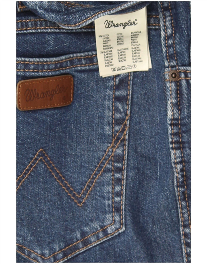 Wrangler masculino regular fit jeans reto W36 L30 algodão azul