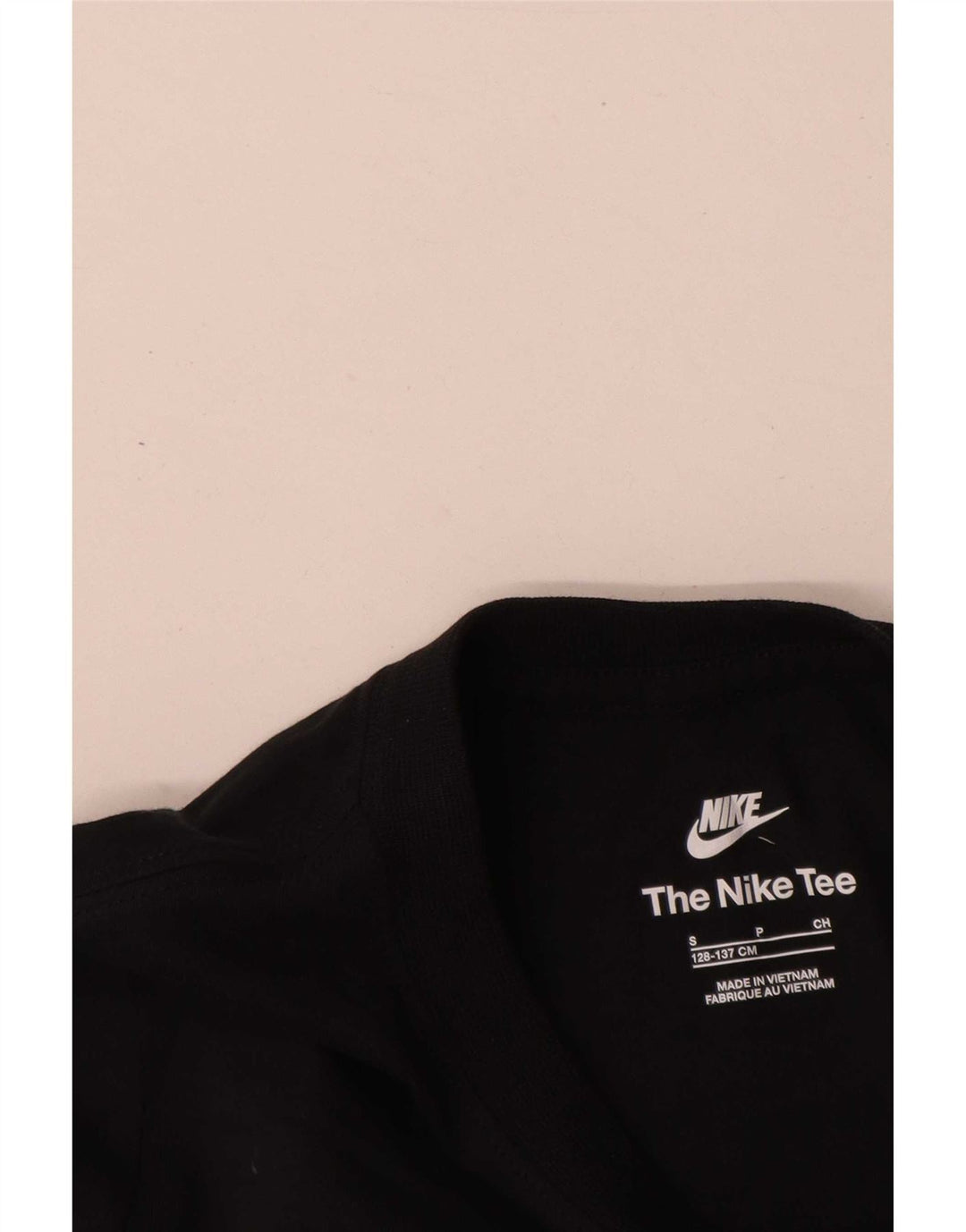 Top Nike Meninos Manga Comprida 8-9 Anos Pequeno Algodão Preto