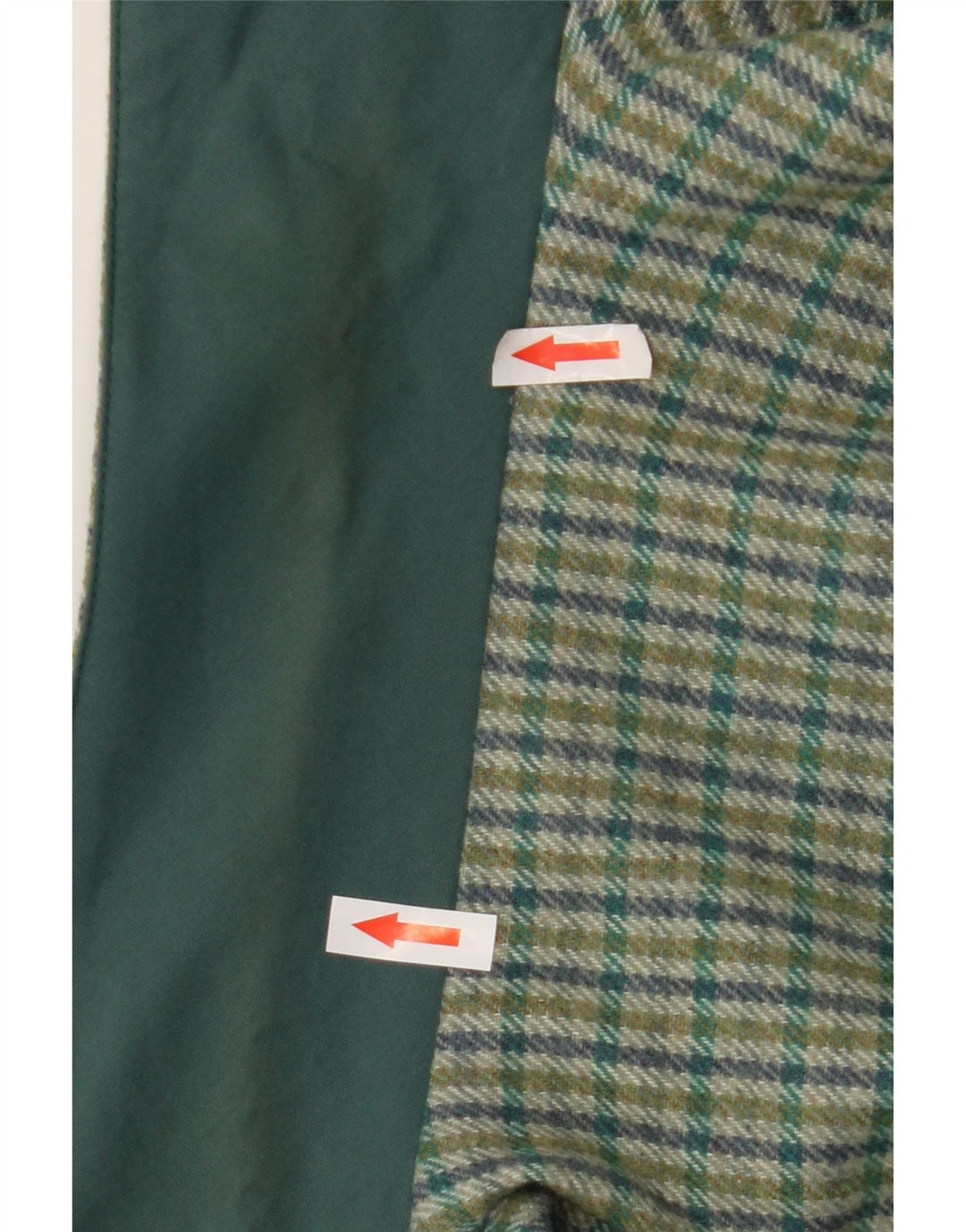 Sobretudo feminino vintage IT 55 2XL poliéster verde