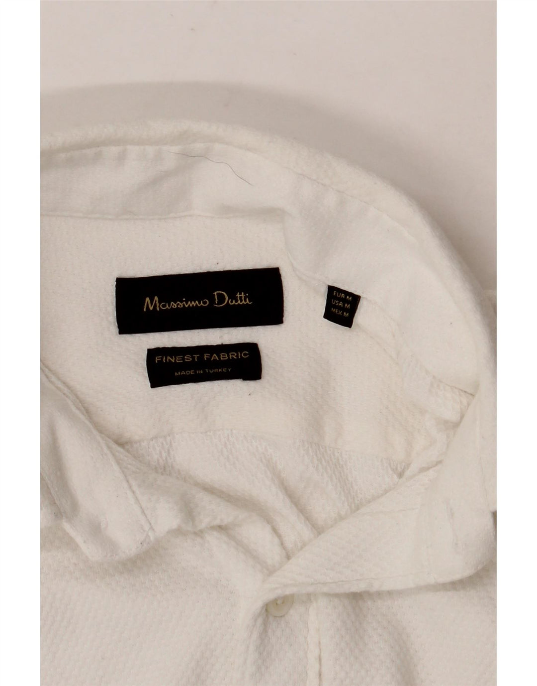Camisa masculina MASSIMO DUTTI média branca