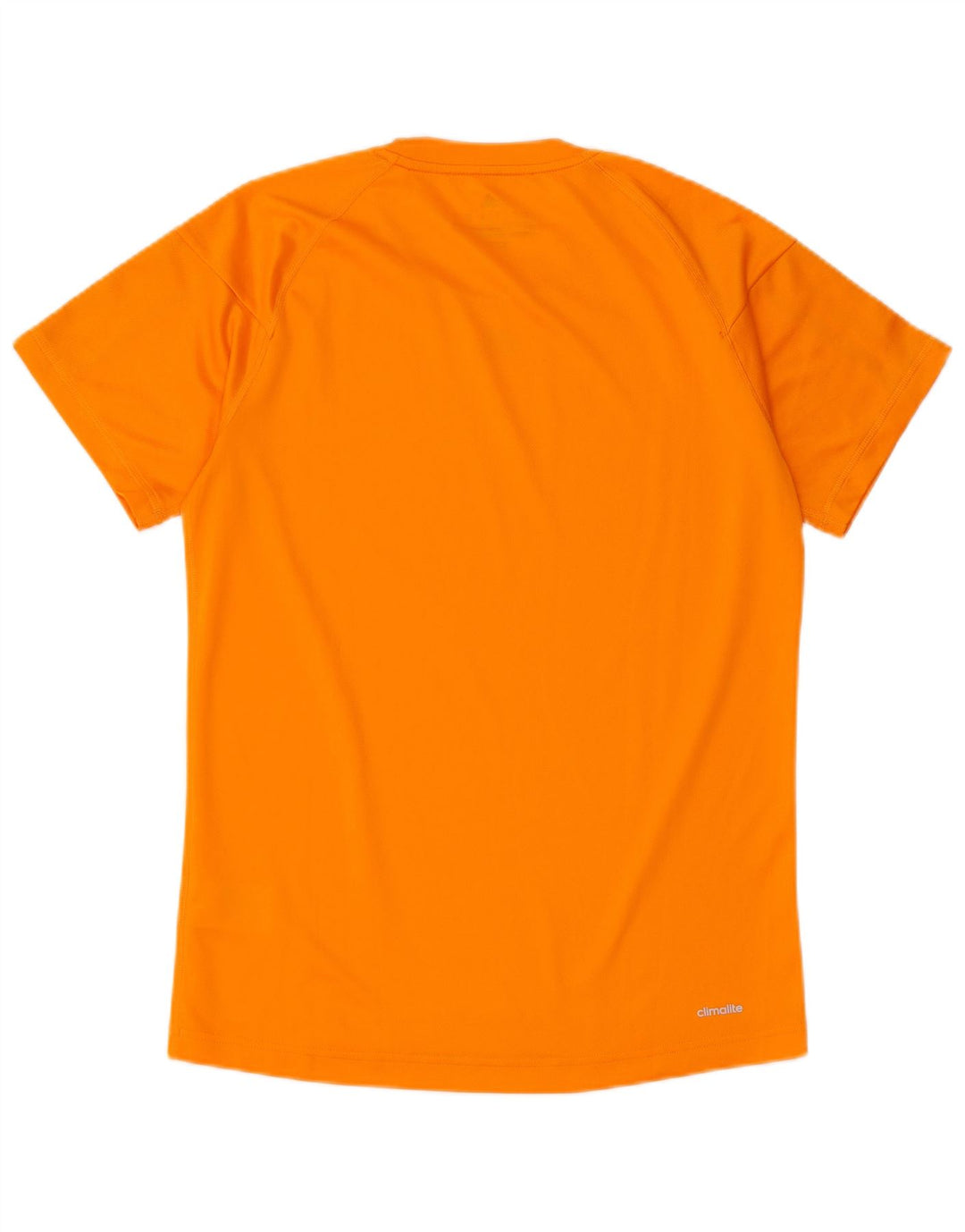 Adidas Mens Climalite Camiseta Top Pequeno Laranja Poliéster