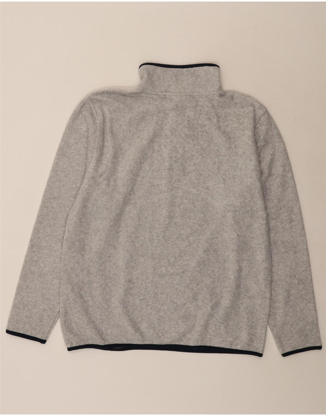 Asics Masculino Zip Neck Fleece Jumper XL Cinza Poliéster