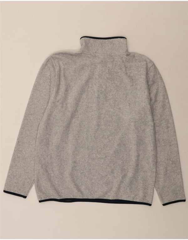 Asics Masculino Zip Neck Fleece Jumper XL Cinza Poliéster