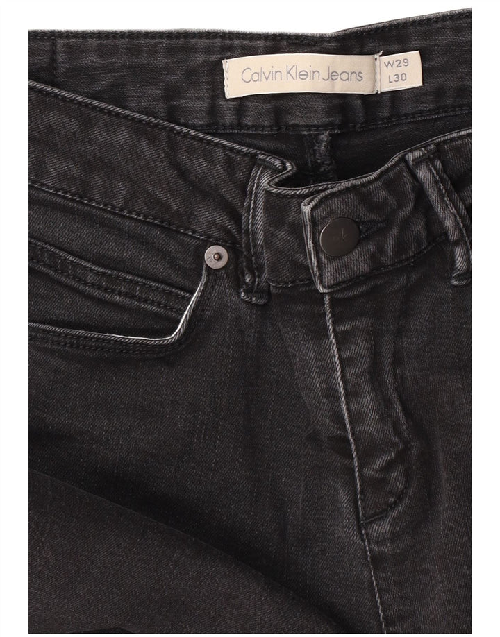 Calvin Klein Calça Jeans Feminina Slim W29 L30 Cinza