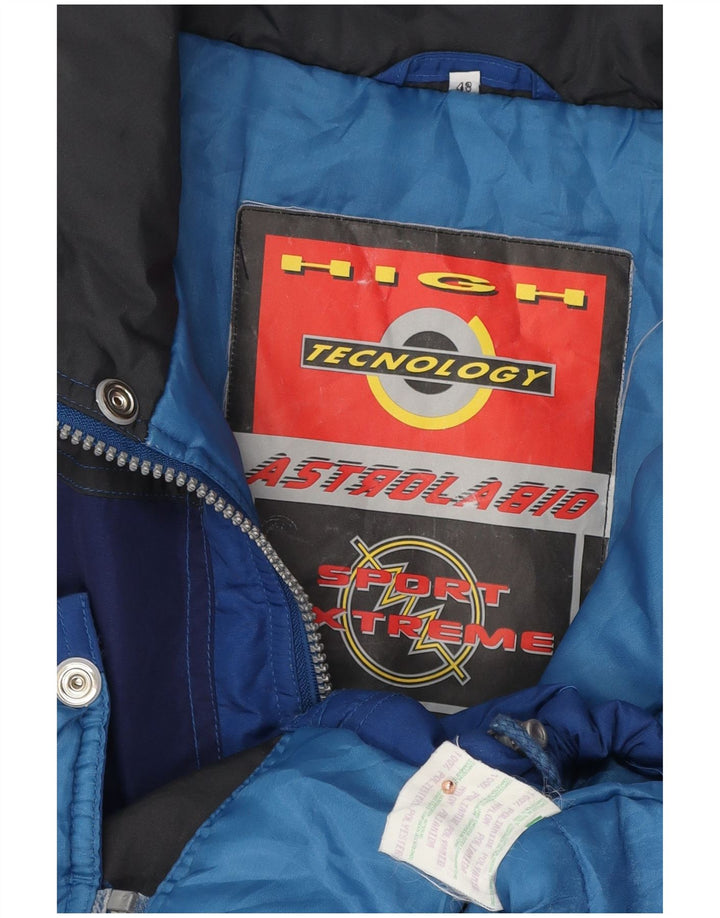 Jaqueta de esqui masculina Astrolabio US 48 4XL azul colorblock poliamida