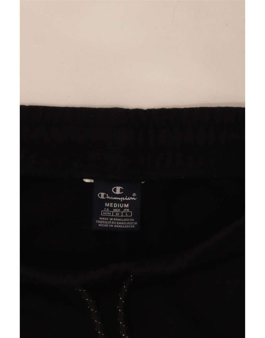 Shorts esportivos gráficos masculinos Champion médio preto