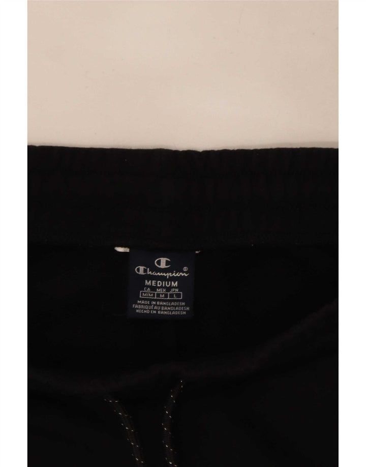 Shorts esportivos gráficos masculinos Champion médio preto
