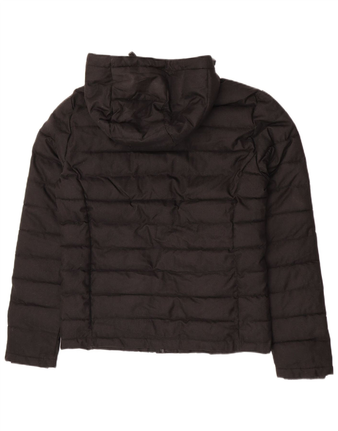 Jaqueta acolchoada com capuz masculina Superdry UK 38 poliéster preto médio