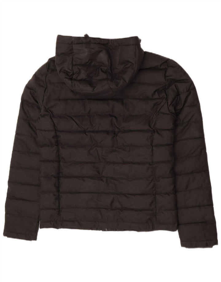 Jaqueta acolchoada com capuz masculina Superdry UK 38 poliéster preto médio