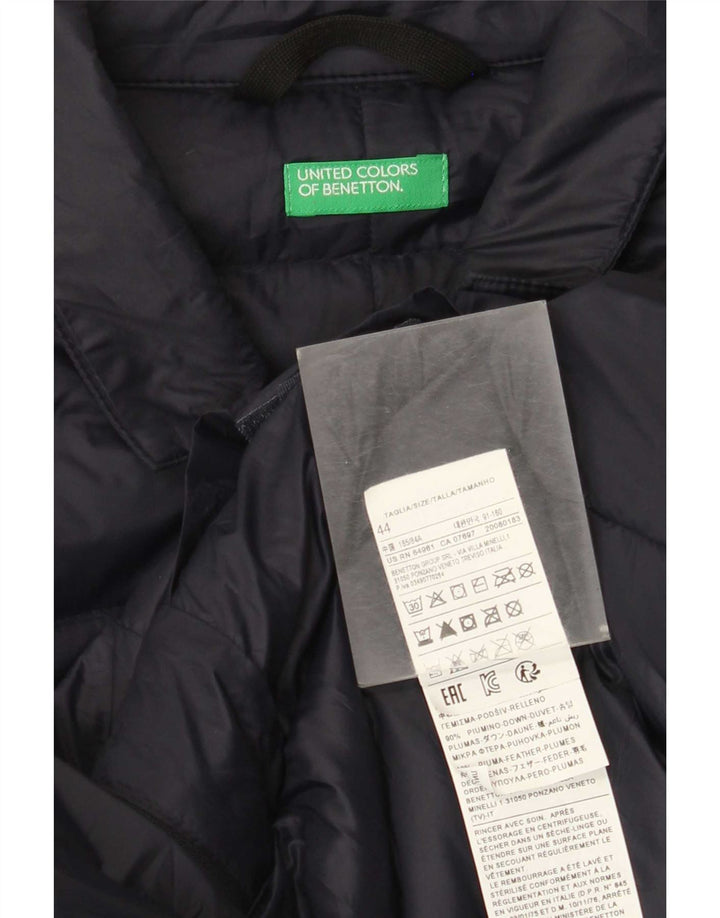 Jaqueta acolchoada masculina Benetton IT 44 XS azul marinho poliamida