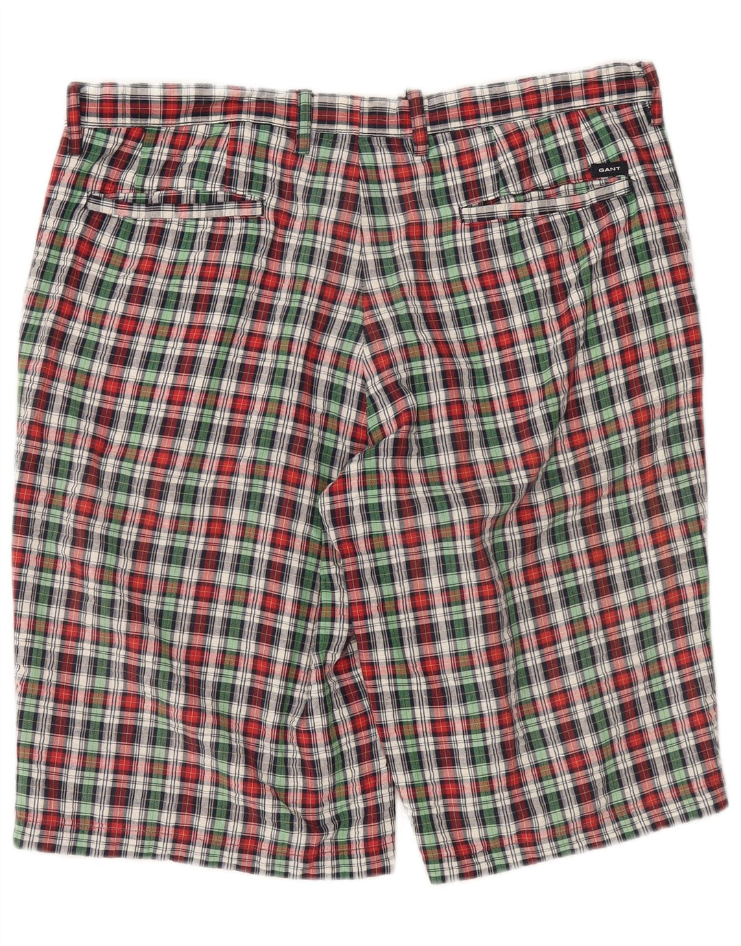 GANT Mens Chino Shorts W35 Grande Algodão Xadrez Multicolorido
