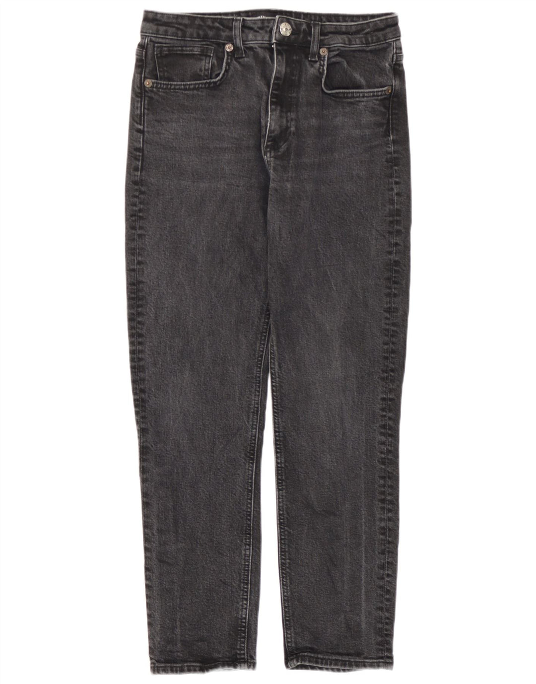 Calça jeans reta feminina Zara EU 38 pequena W28 L26 cinza