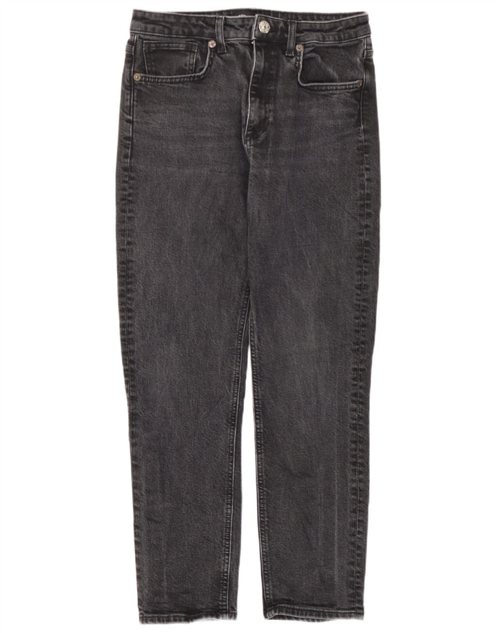 Calça jeans reta feminina Zara EU 38 pequena W28 L26 cinza