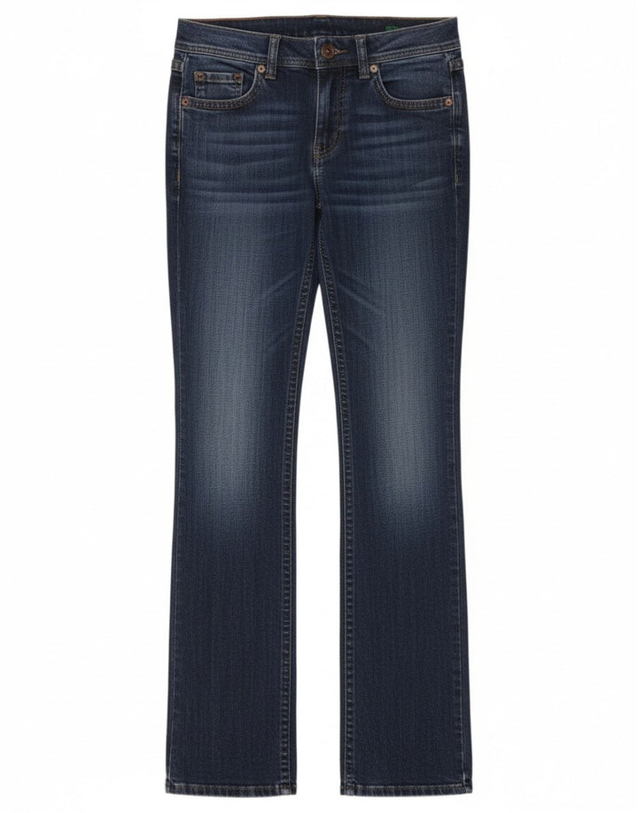 Benetton Jeans Bootcut Feminino W26 L34 Azul Algodão