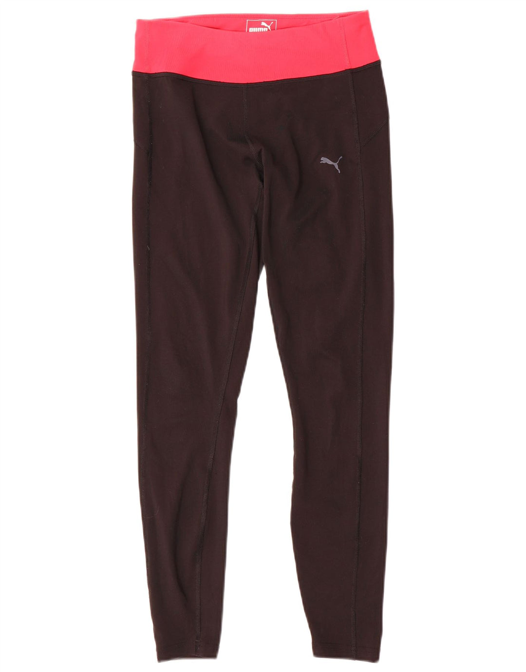 Leggings Puma Feminina UK 8 Pequenas Pretas Colorblock
