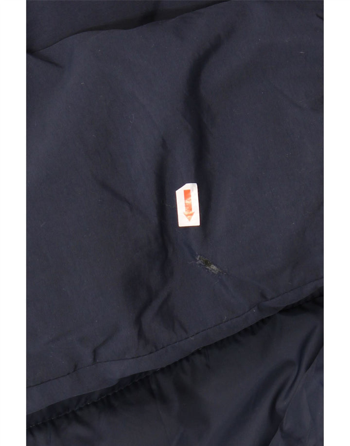JACK & JONES Mens Graphic Hooded Padded Jacket UK 38 Medium Navy Blue