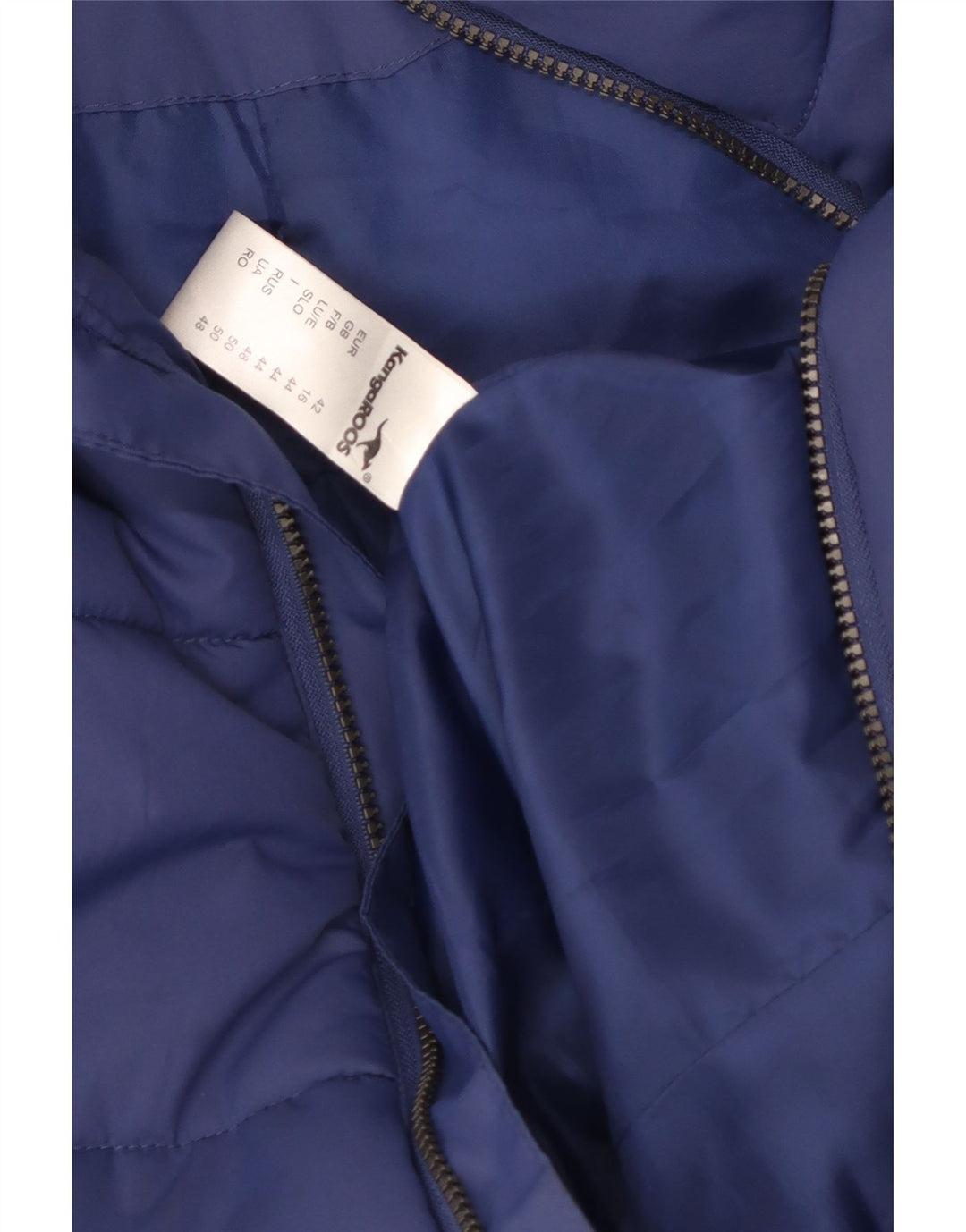Colete acolchoado masculino KANGAROOS UK 16 grande poliéster azul
