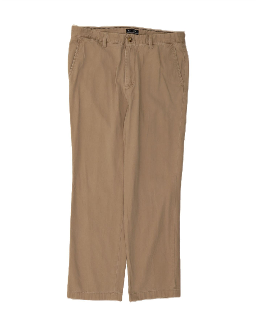 NAUTICA Mens Straight Chino Trousers W34 L30 Beige Cotton Vintage Nautica and Second-Hand Nautica from Messina Hembry 