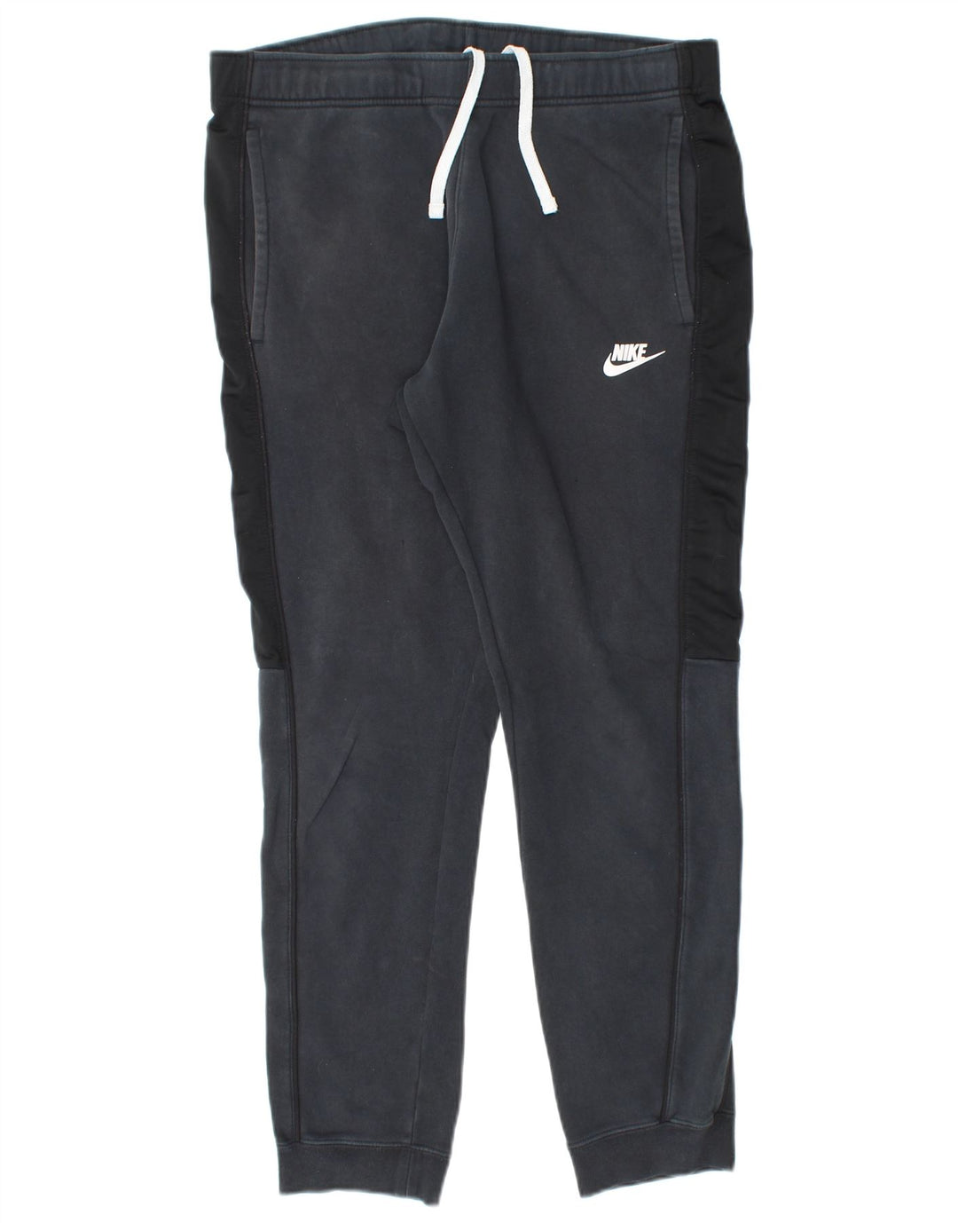 Calça de treino masculina NIKE Joggers médio preto colorblock algodão