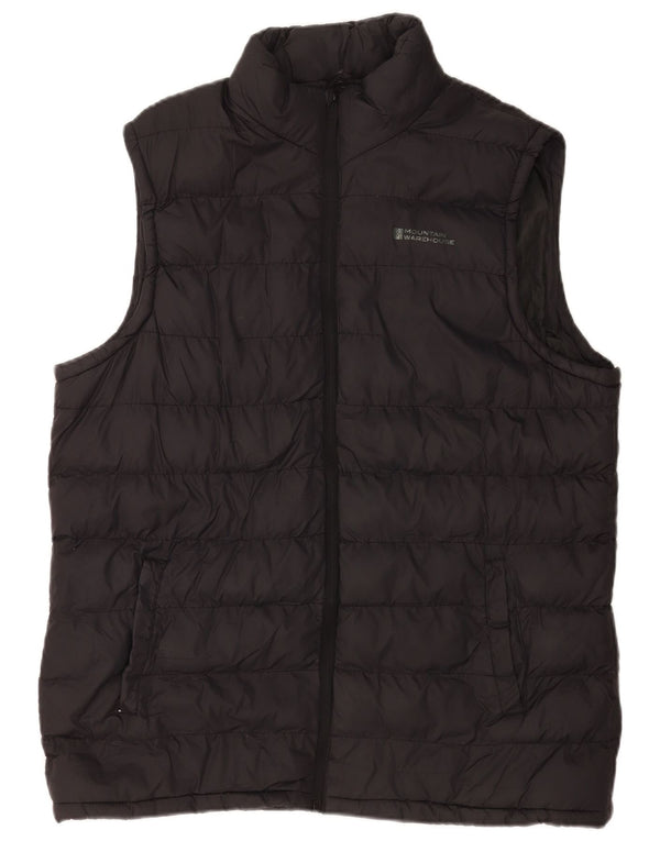 Colete acolchoado masculino Mountain Warehouse UK 42 XL preto nylon