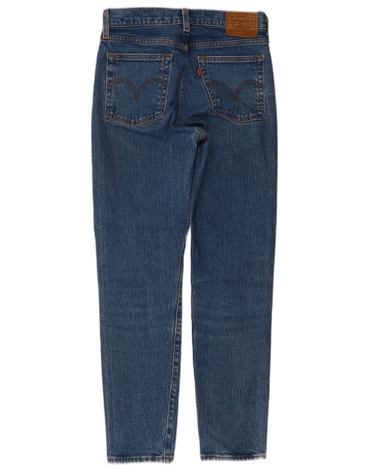 Calça jeans feminina Levi's Wedge Straight W25 L27 azul algodão