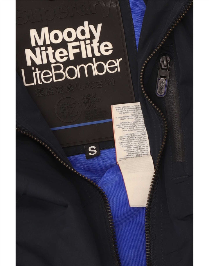 Jaqueta bomber masculina Superdry UK 36 poliéster azul marinho pequeno