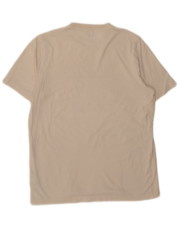 Camiseta masculina Puma Graphic Top grande de algodão branco