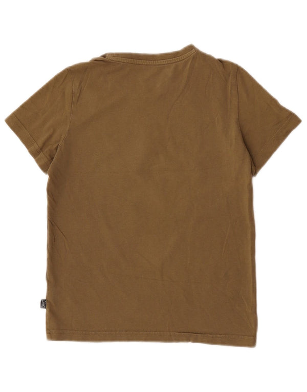 Camiseta Puma Meninos Graphic Top 9-10 Anos Caqui