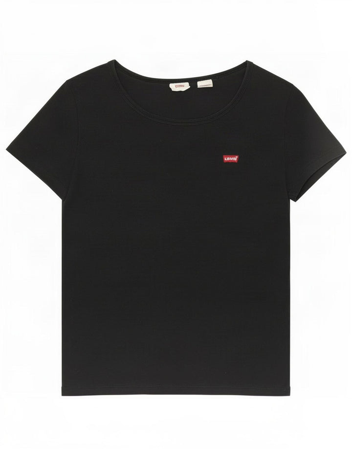 Camiseta feminina Levi's UK 8 pequena preta