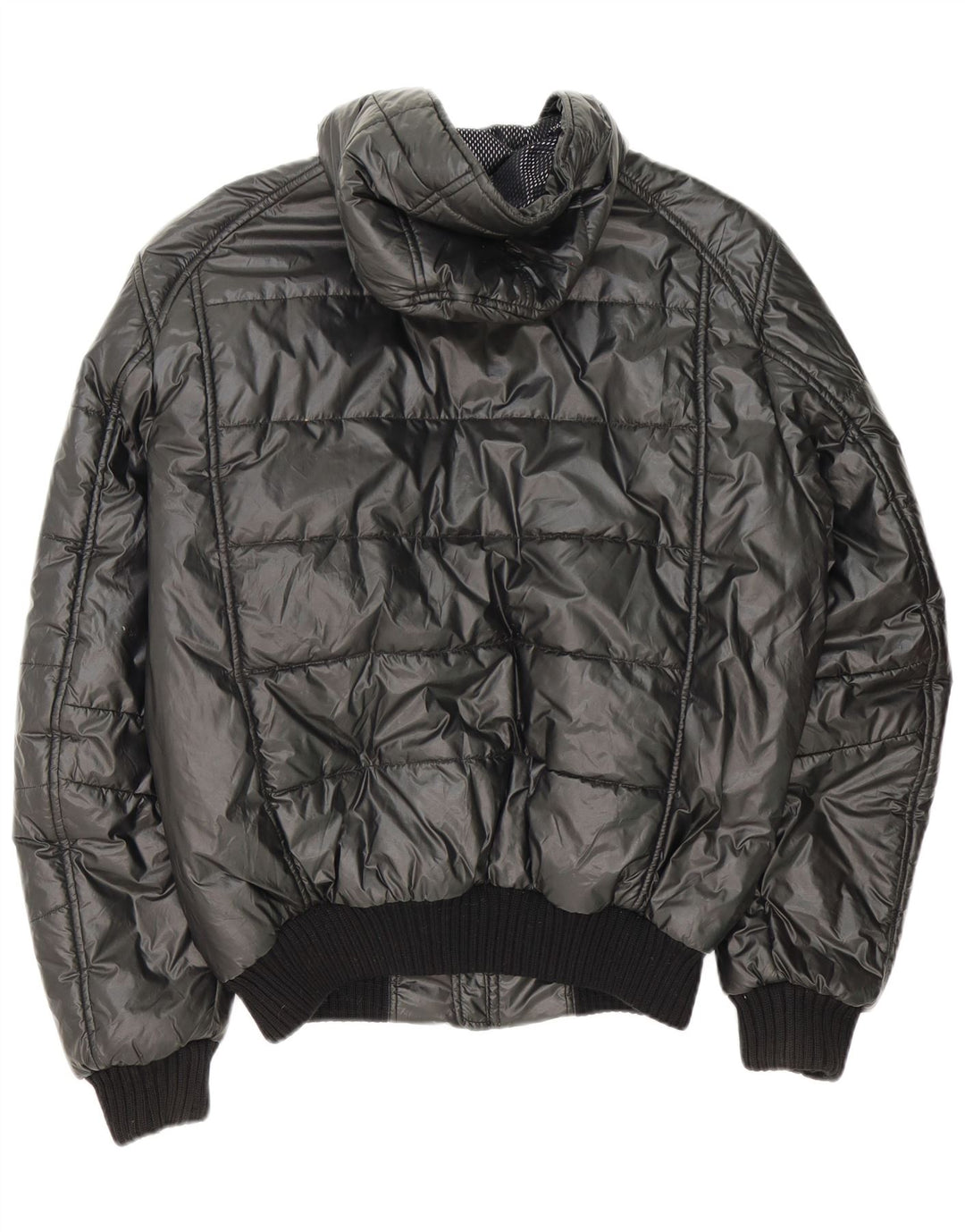 Jaqueta masculina Refrigiwear Sixty acolchoada com capuz UK 42 XL cinza poliéster