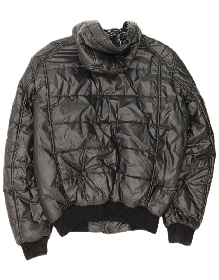 Jaqueta masculina Refrigiwear Sixty acolchoada com capuz UK 42 XL cinza poliéster